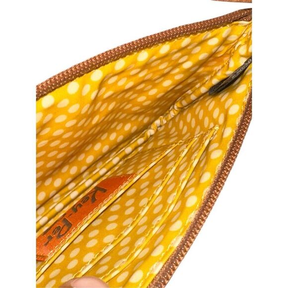 Fossil “Key-Per” Navy Floral Waxed Leather Wristlet  Card Keeper  Classic Trendy - Picture 4 of 11